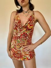 2000s Paisley Mini Dress (S)