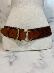 Brown reworked belt