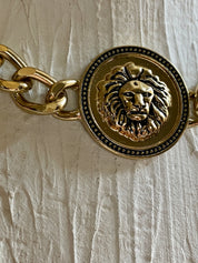 Gold lion choker