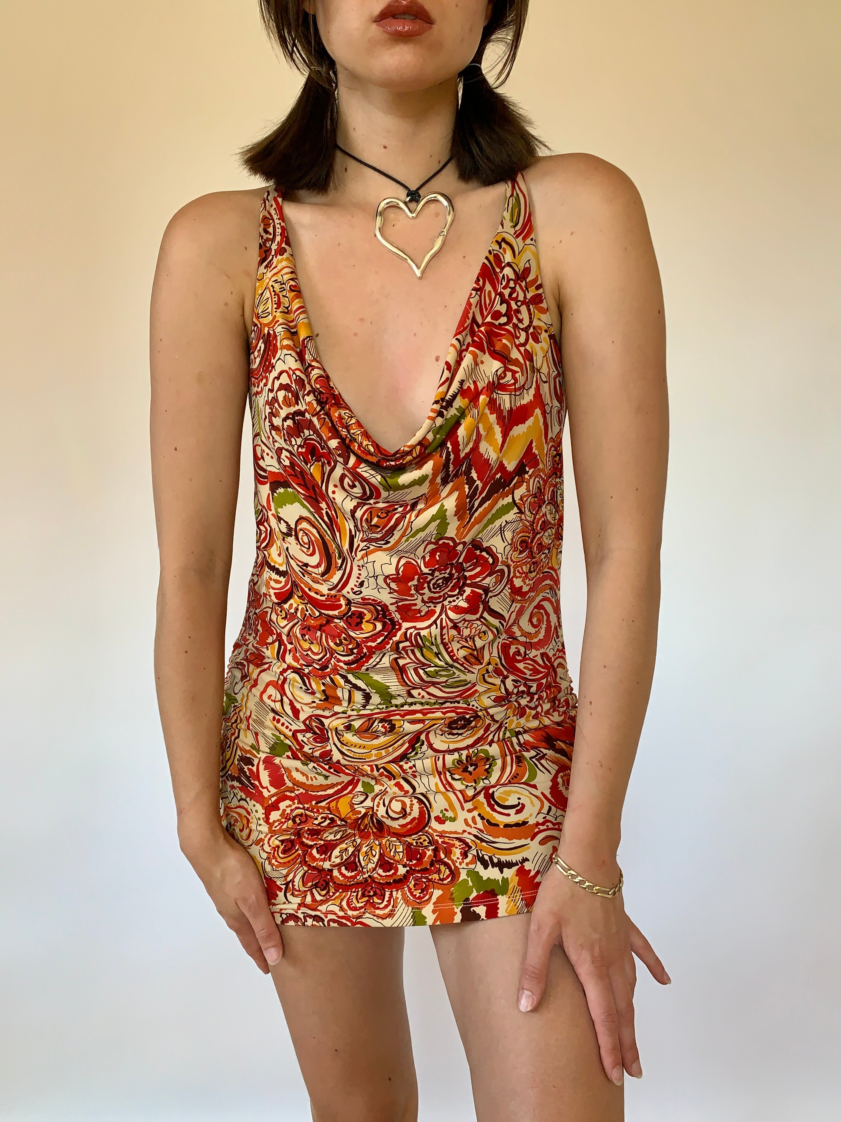 2000s Paisley Mini Dress (S)
