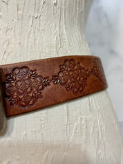 Vintage western leather belt