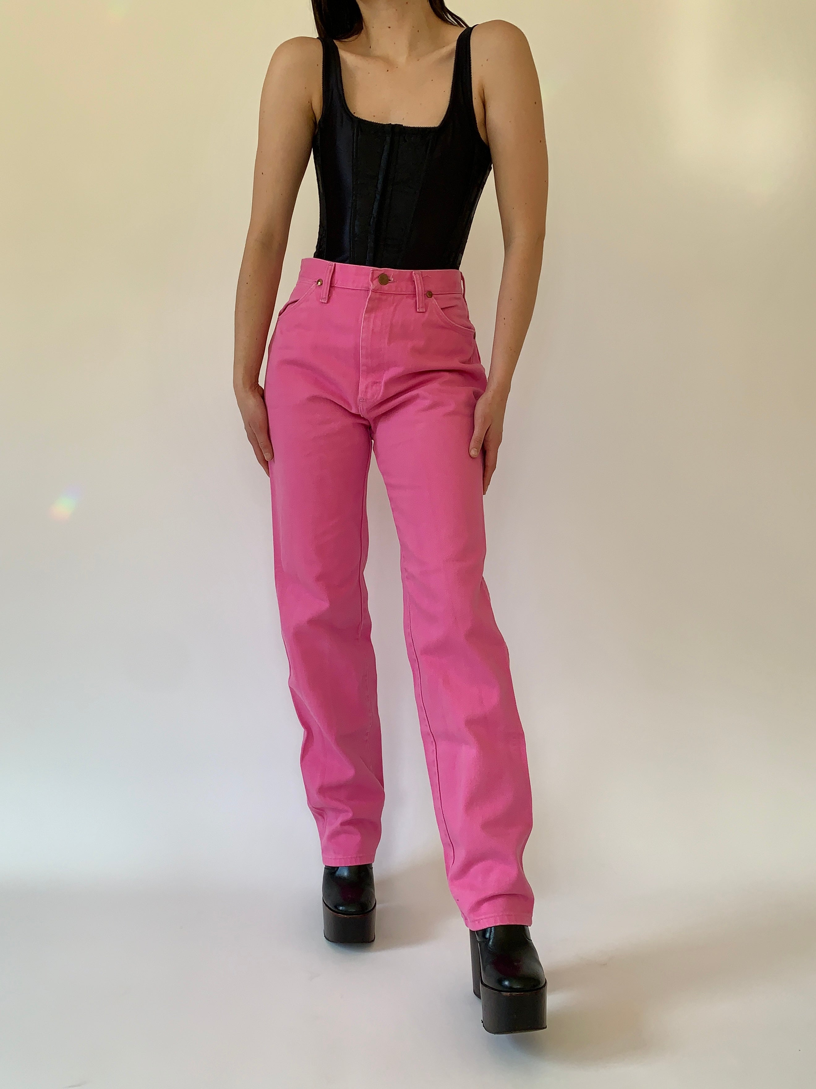 Vintage Barbie Pink Wranglers (S)