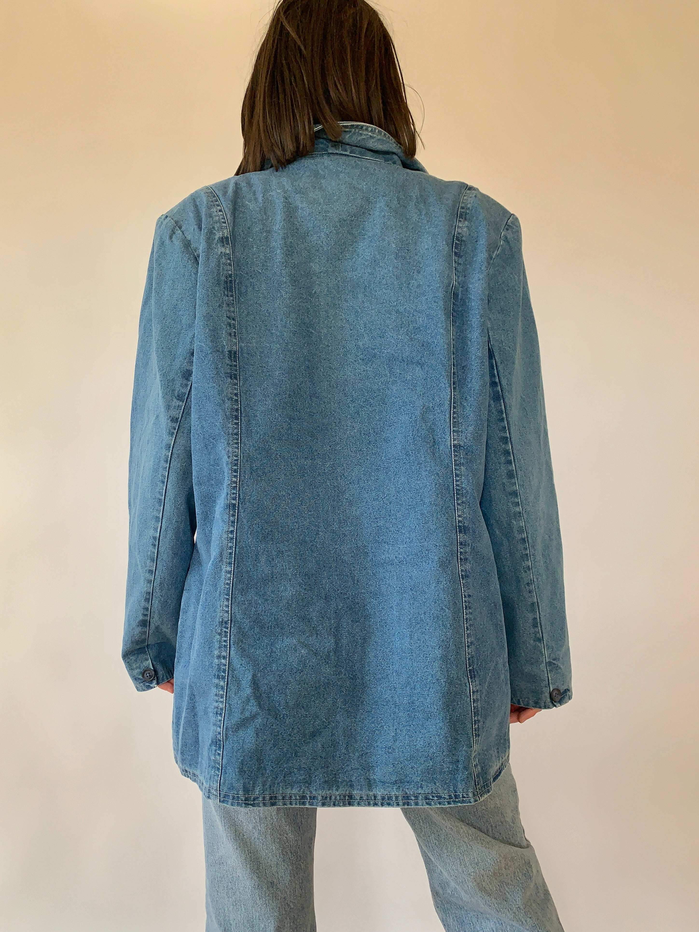 Vintage 1990s Denim Blazer