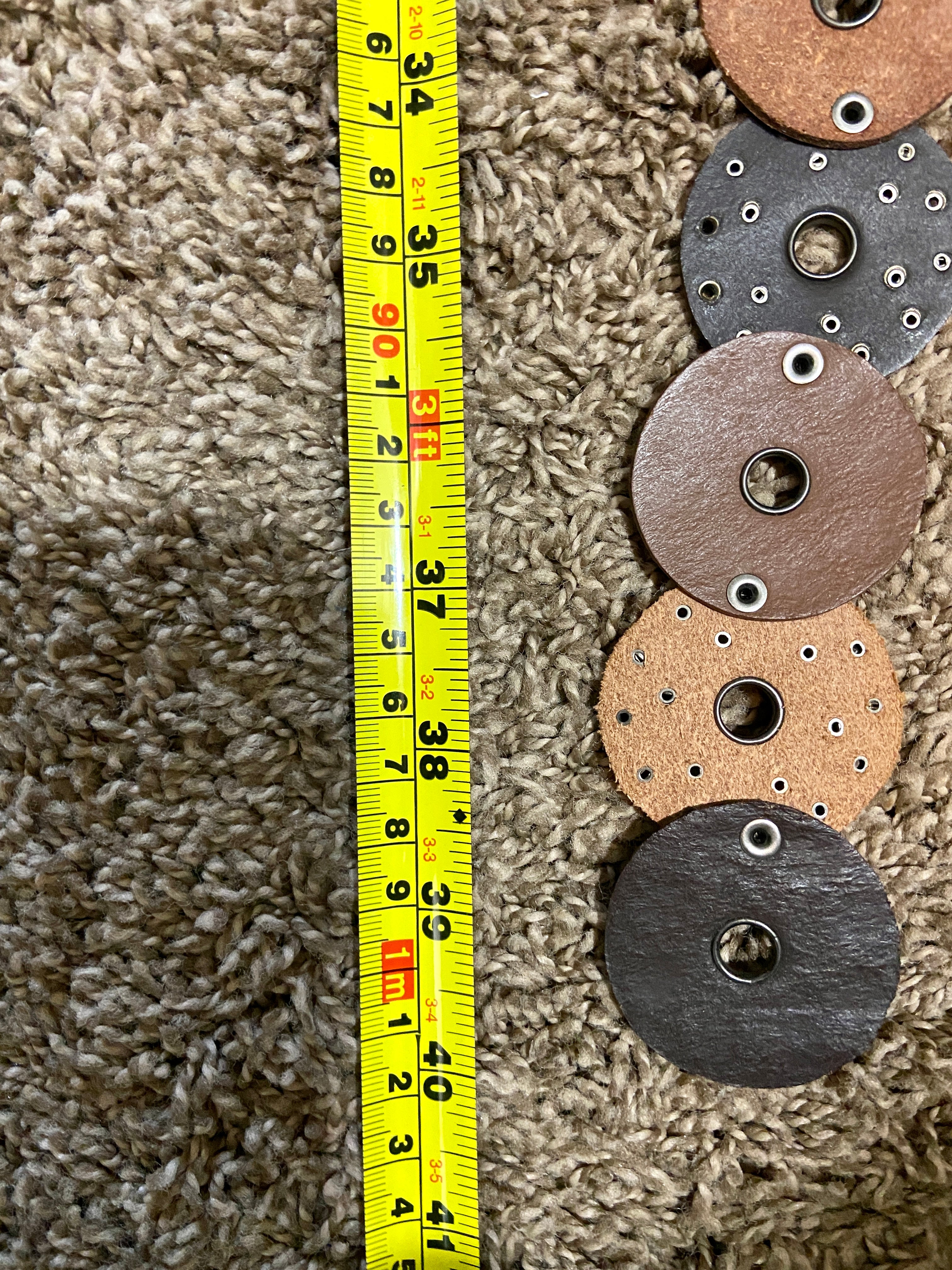 70’s Leather Disc Belt