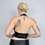 Deadstock Leather Halter Vest Top