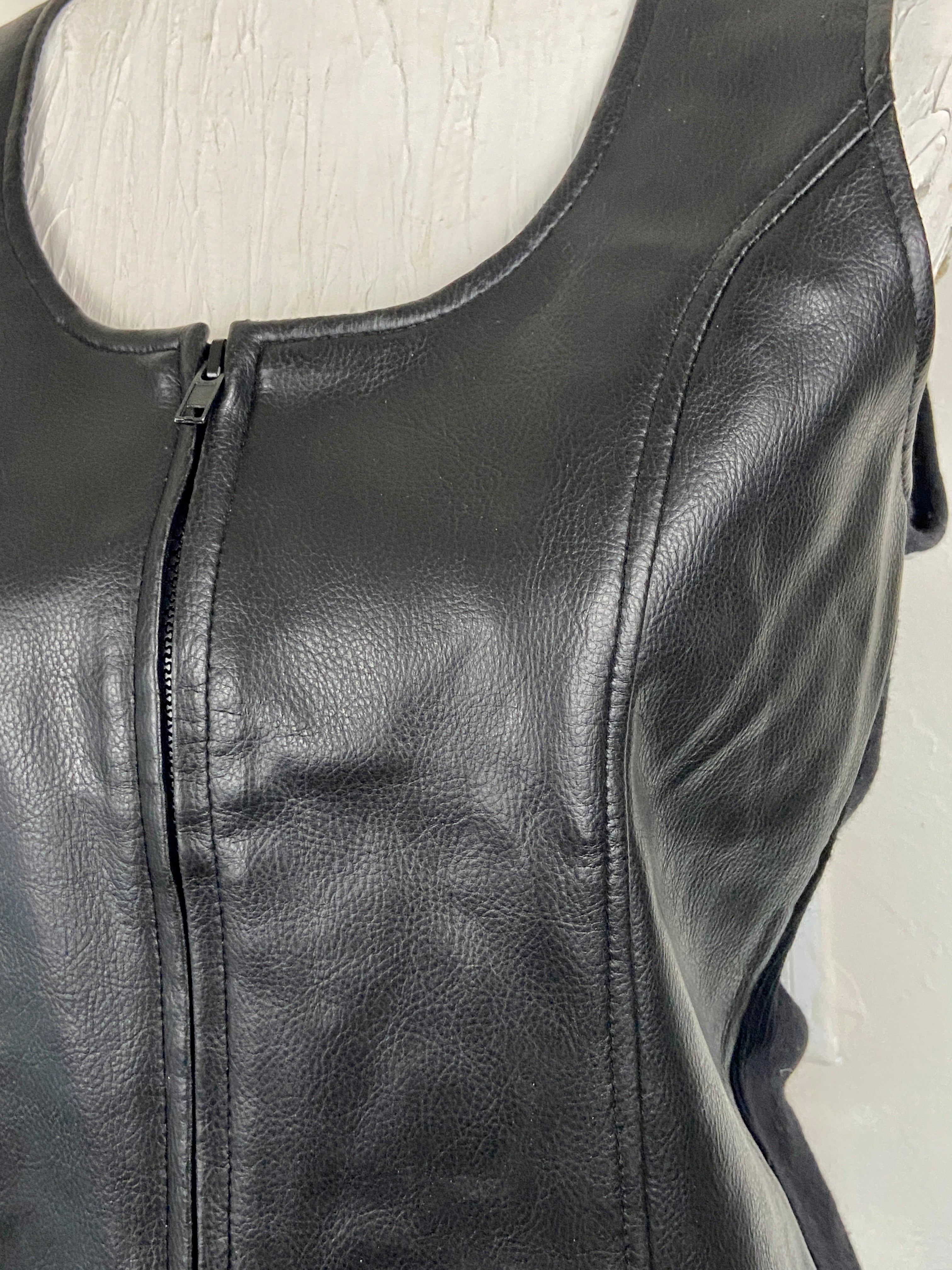 B.B.Dakota black leather vest