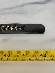 Black & metal belt