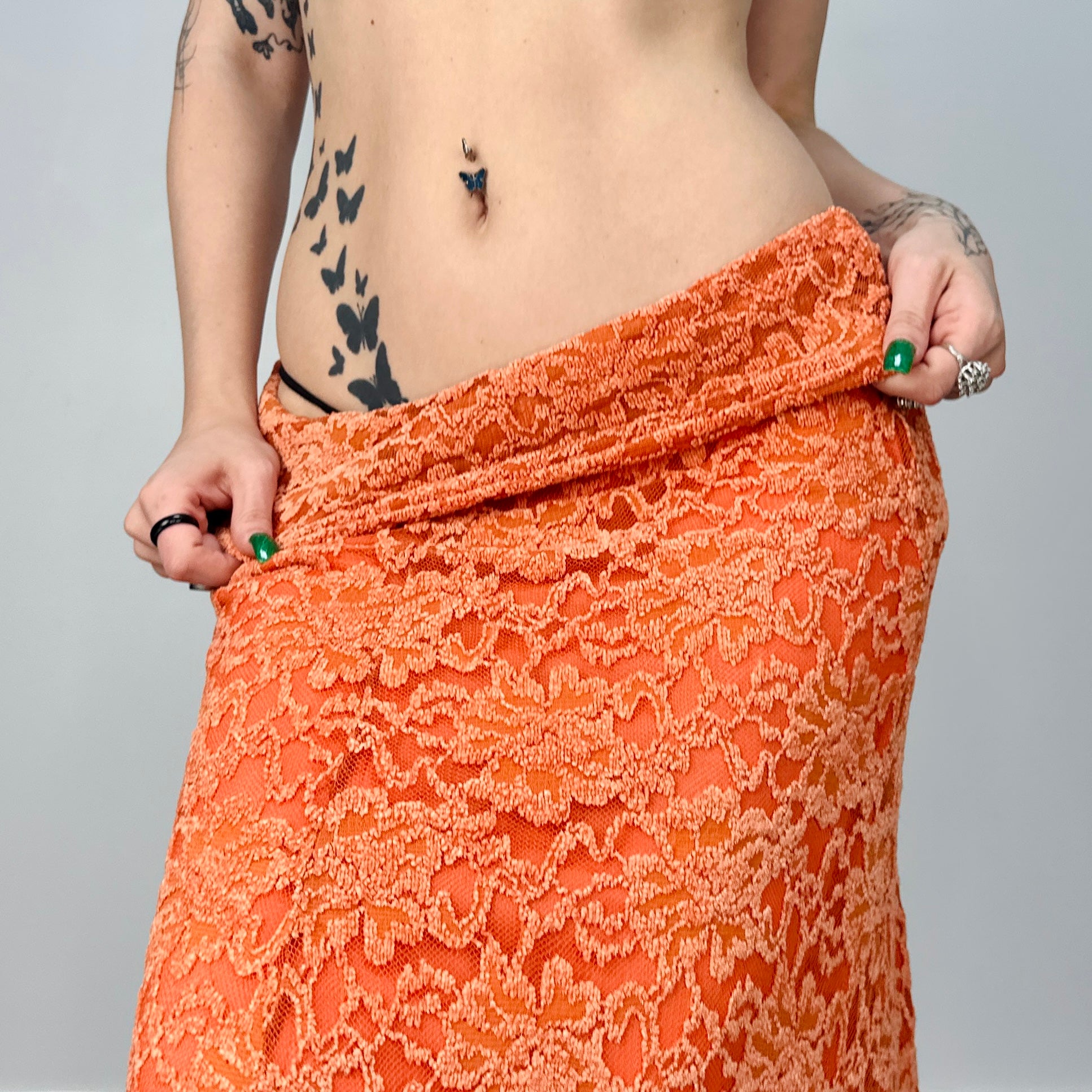 Deadstock Lace Maxi Skirt (XS-L)