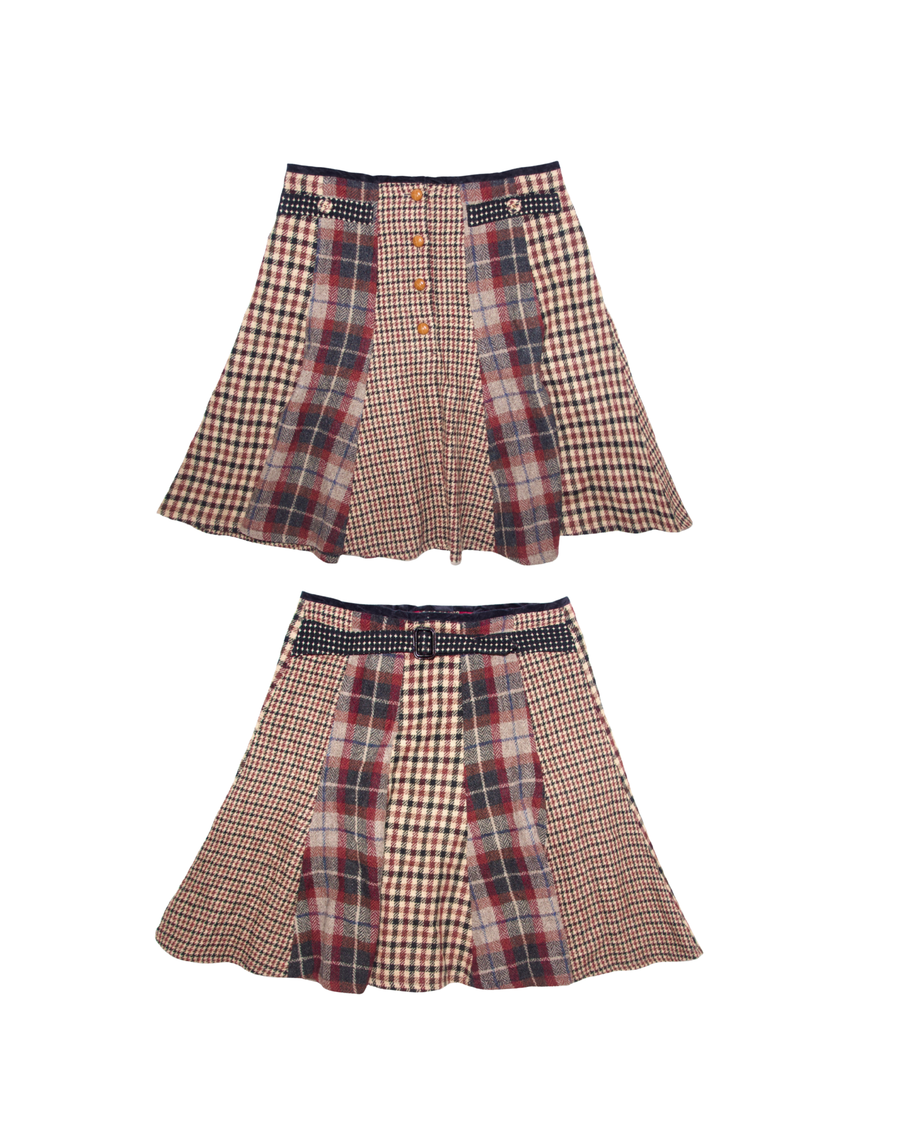 Japanese Two Sided Midi Skirt (S)