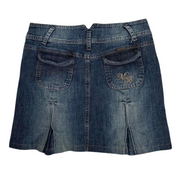 Euro Y2K Denim Mini Skirt (S)