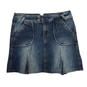 Euro Y2K Denim Mini Skirt (S)