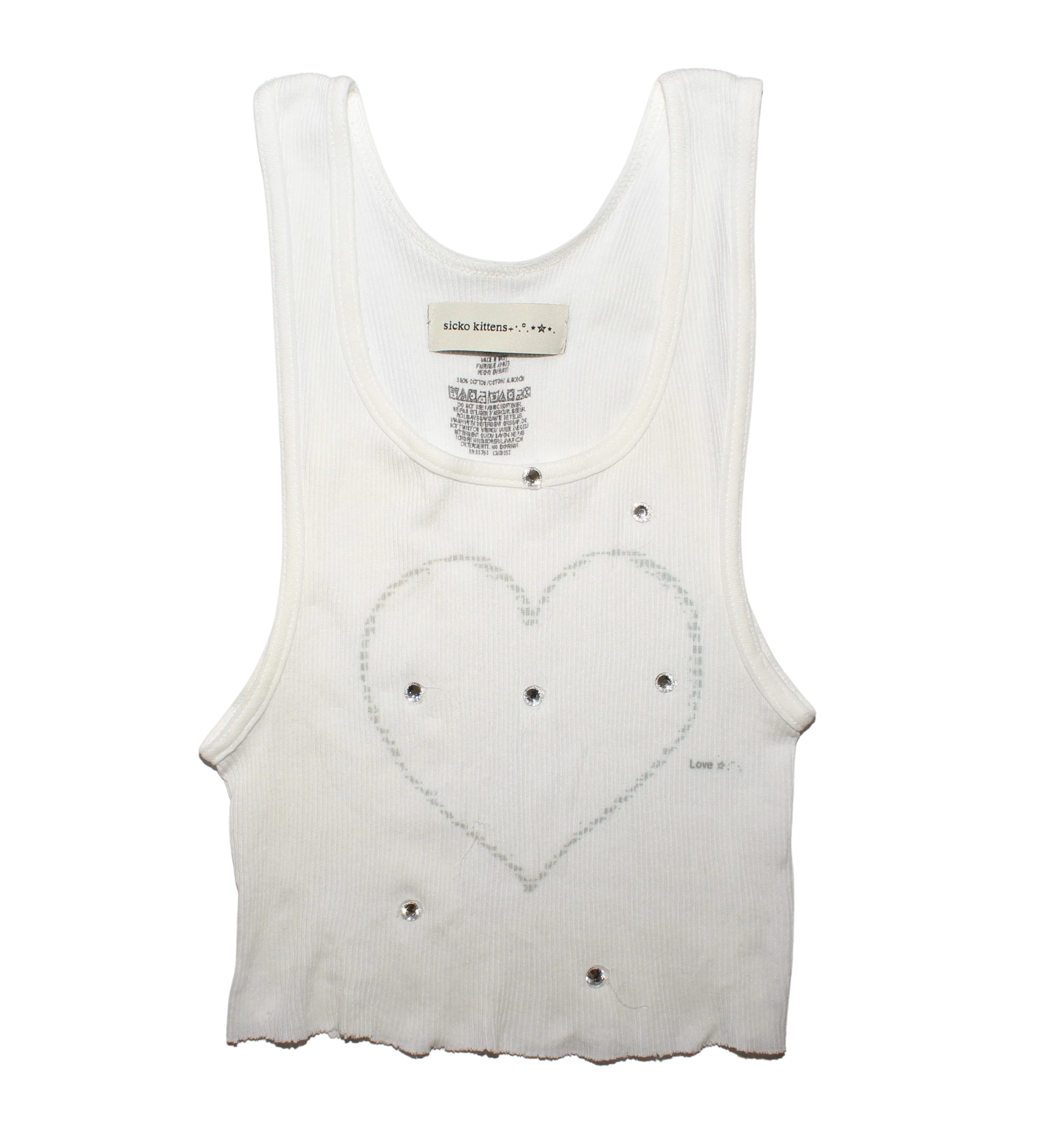 heart ,, Love U tank top
