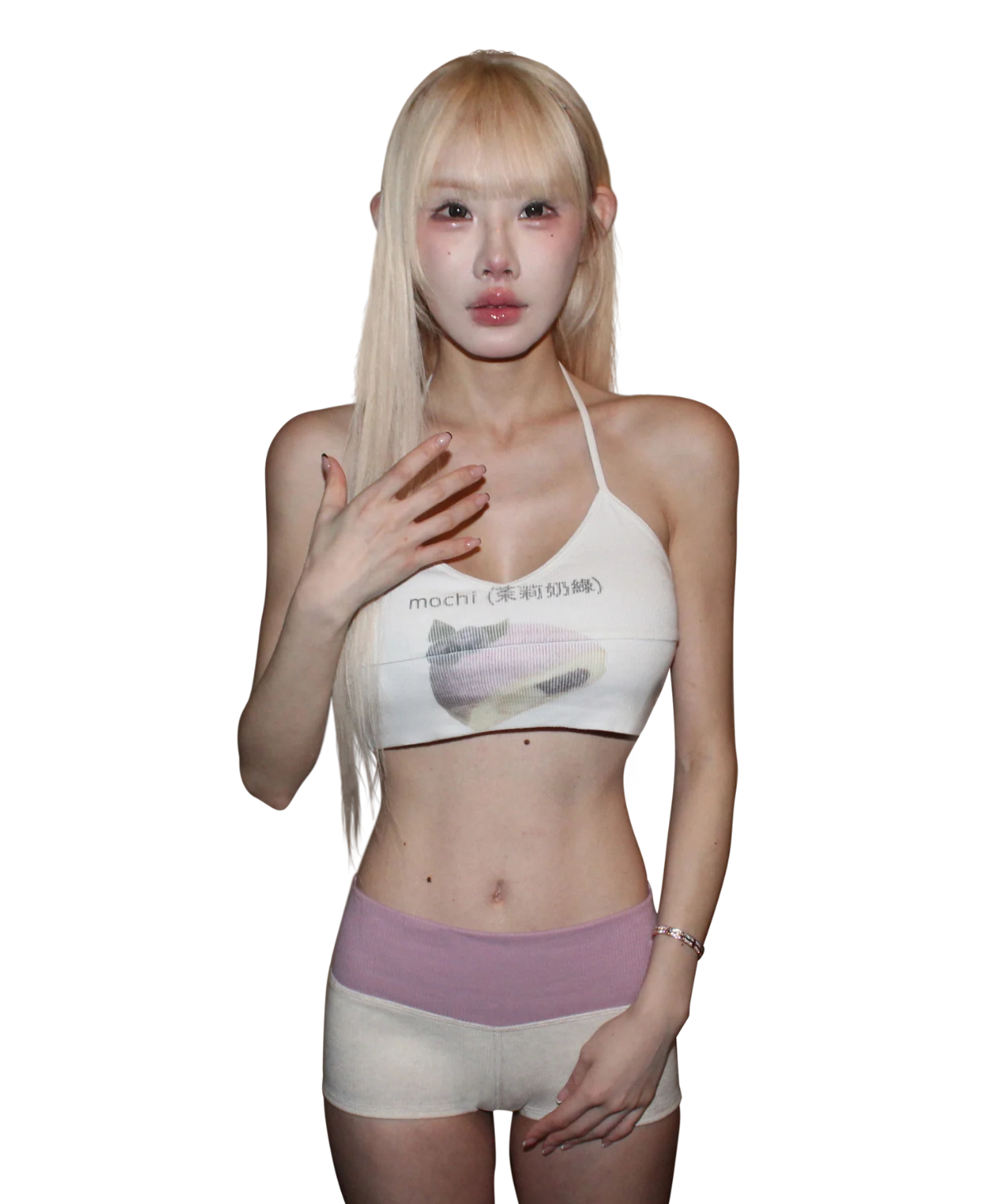 lavender mochi (紫色奶茶) bralette .