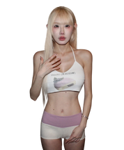 lavender mochi (紫色奶茶) bralette .