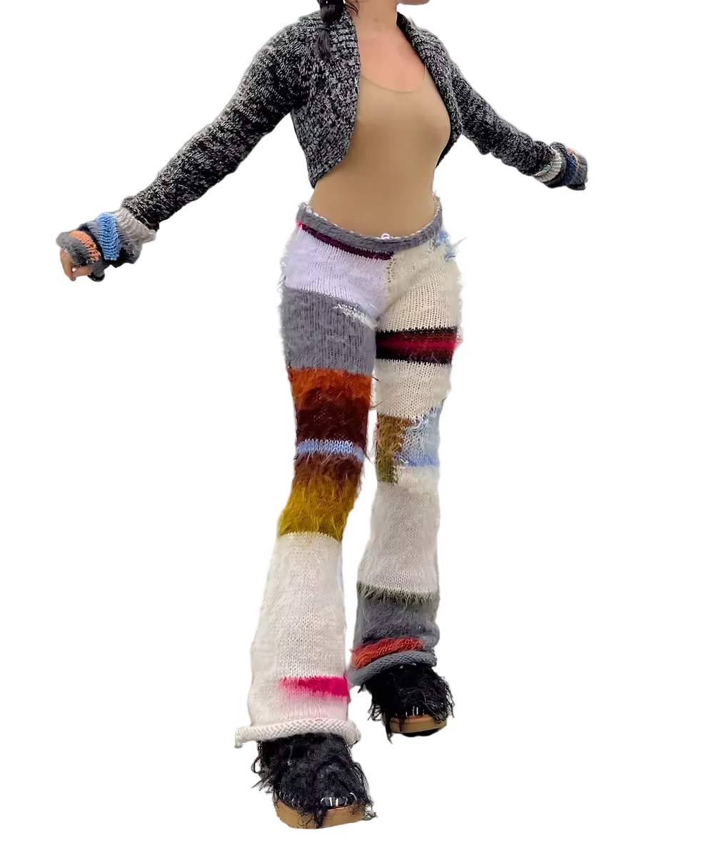 Snow Dust Patchwork Pants (XS-2XL)