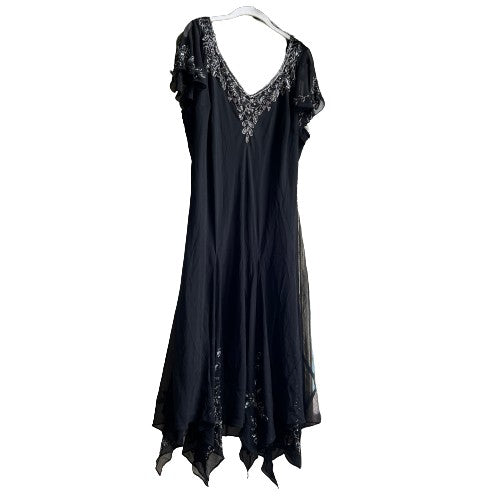 Black beaded fairy dress (XXL)