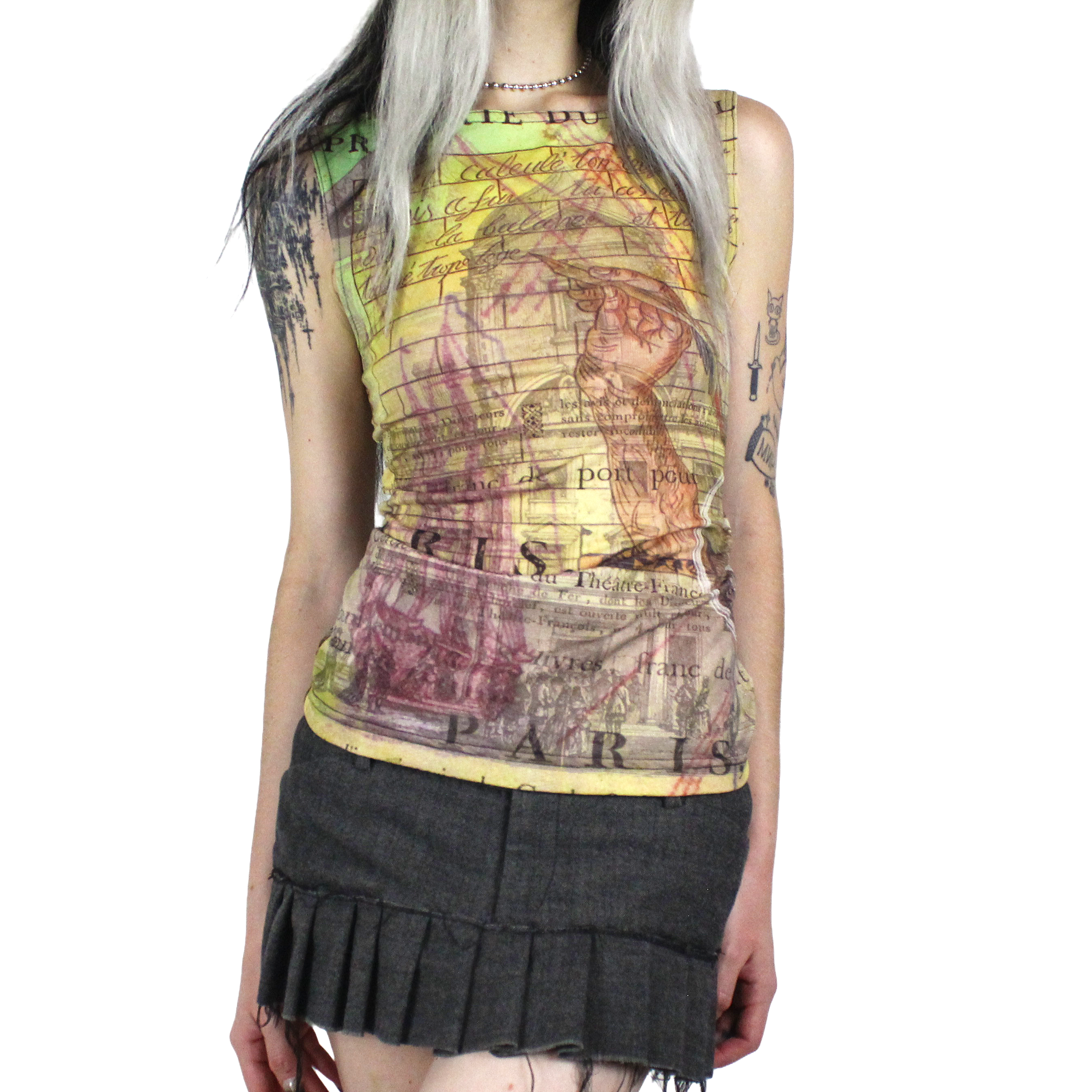 Y2K Paris Tank Top (S)
