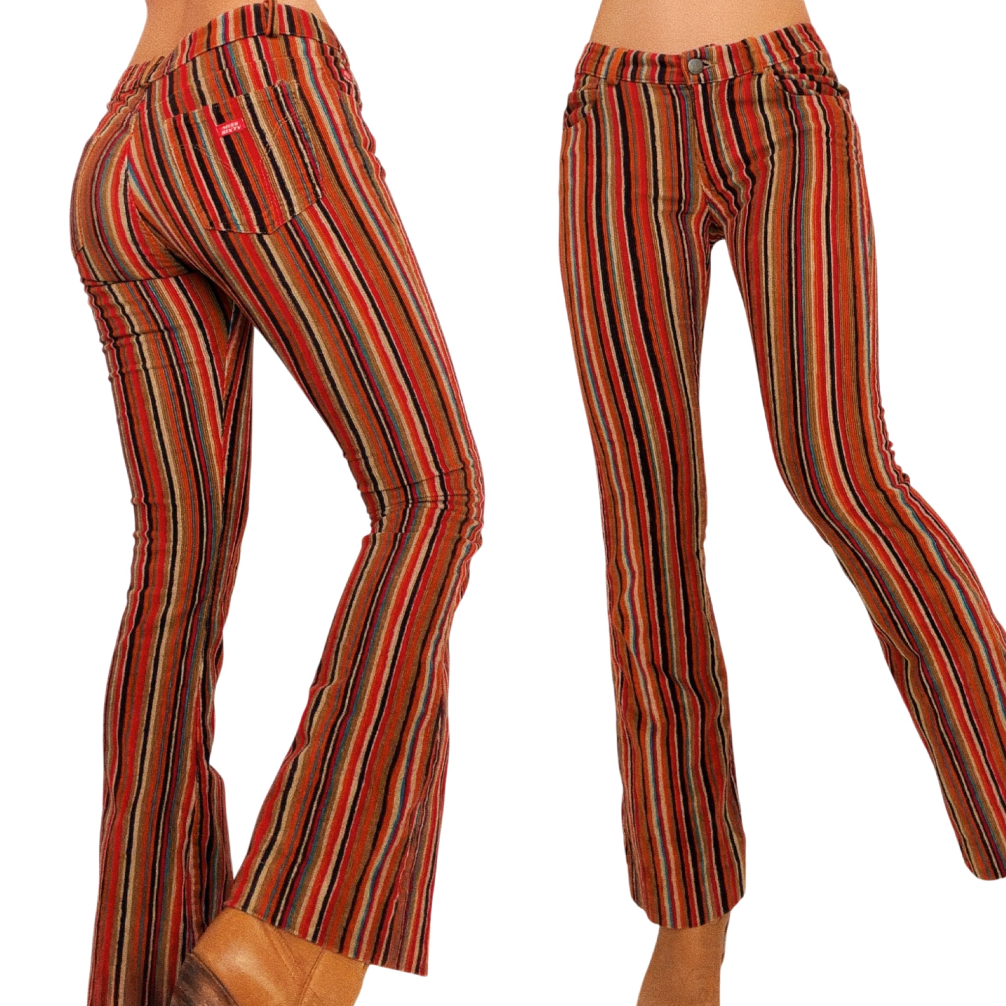 Miss Sixty Striped Corduroy Pants (XS)