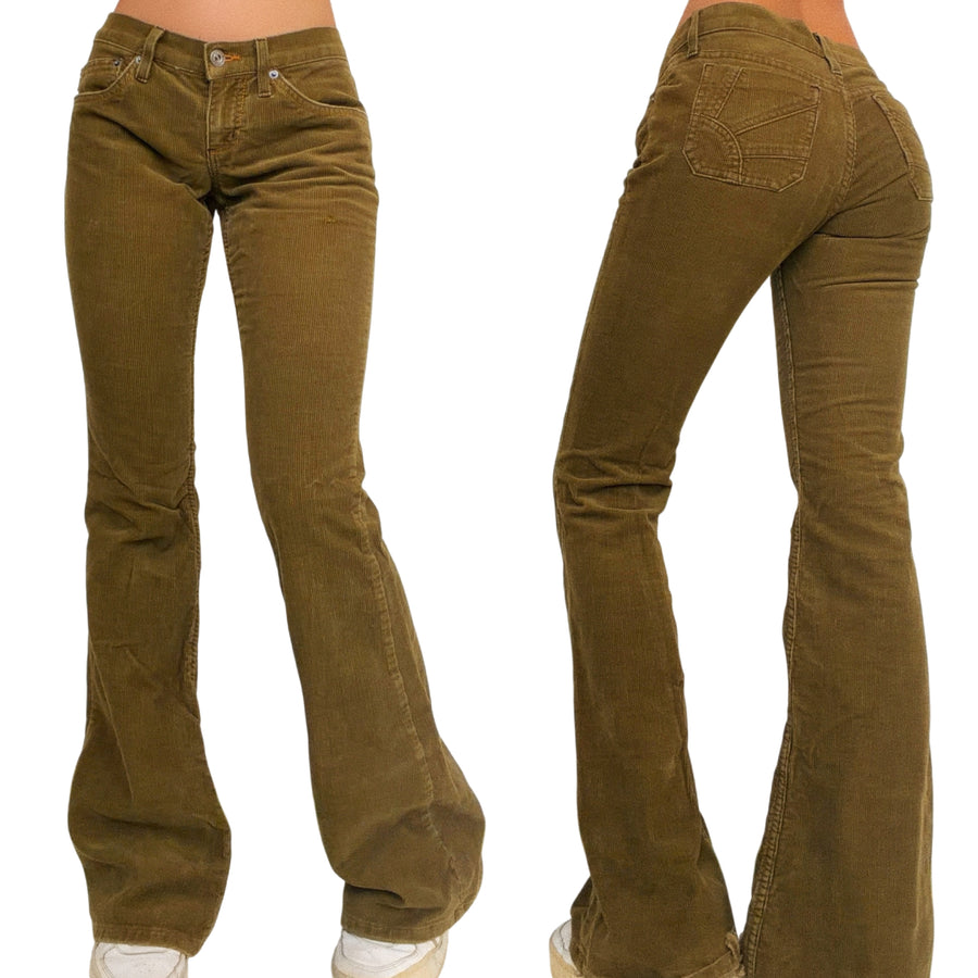 Juicy Couture Olive Green Corduroy Pants (XS/S)