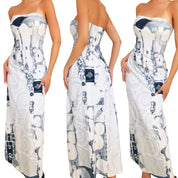 Rare Vintage Cosabella Graphic Maxi Dress (XS)