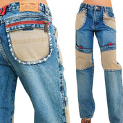 Vintage Funky Cargo Style Jeans (XS/S)