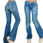 Diesel Distressed Ultra Low Rise Jeans (XXS)