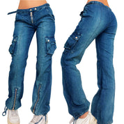 Early 2000s Denim Cargos (XS)