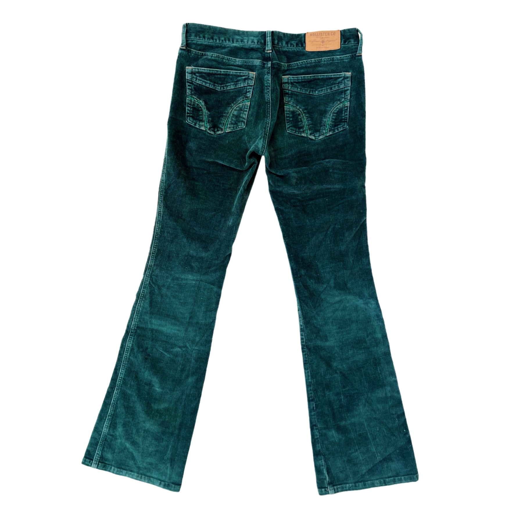 Teal Corduroy Flare Pants (S)