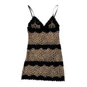 Sheer Lacy Leopard Slip (S/M)