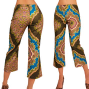 Vintage Mandala Print Capris (XS/S)