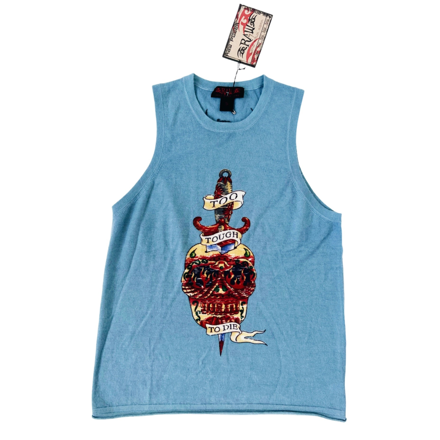 Sleeveless Cashmere Skull Top (S)