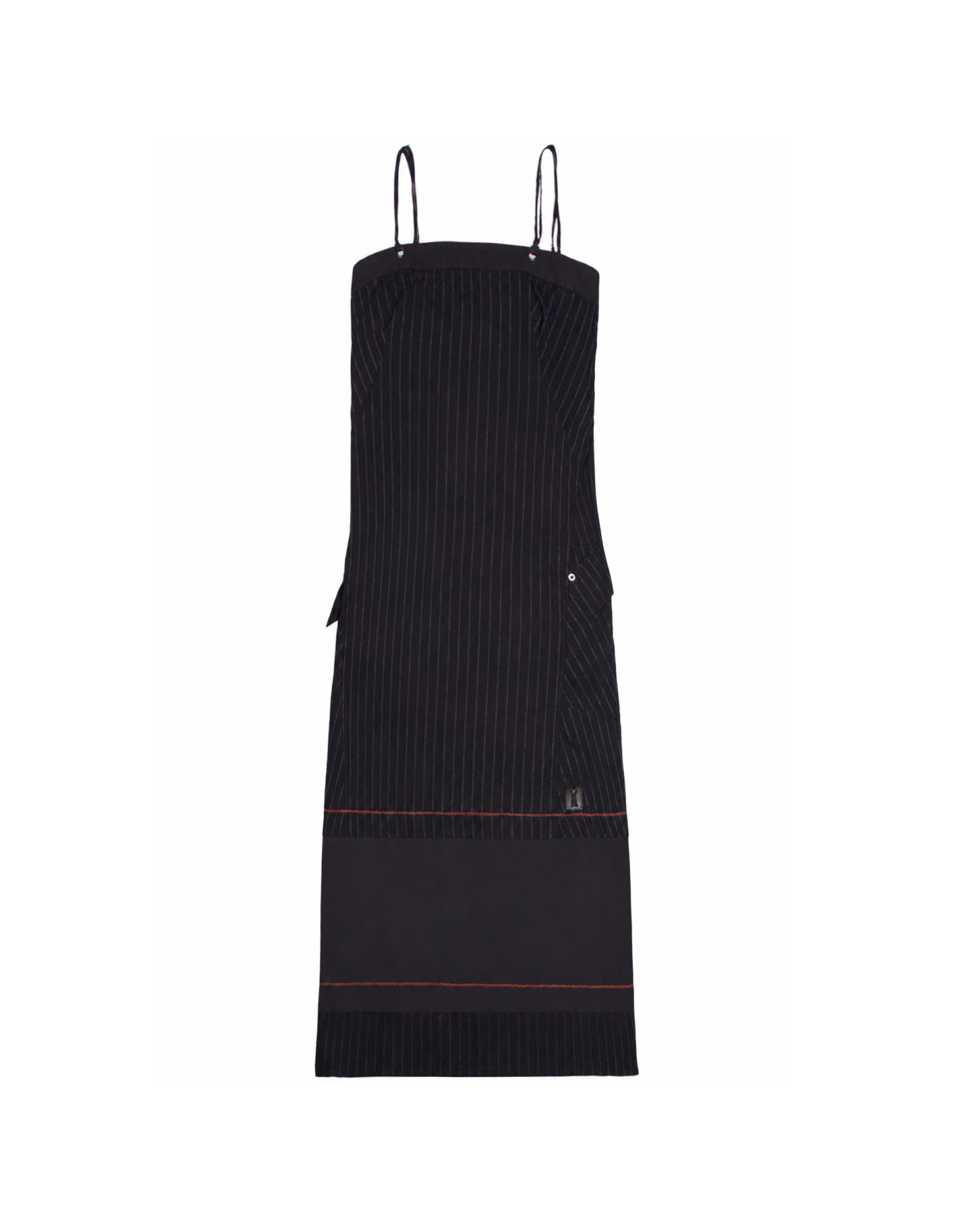 Y2K Cop Copine Pinstripe Maxi Dress (XS/S)