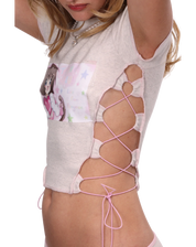 Pony Girl Lace Up ₊ ໒꒱ ‧₊. ૮ . . ྀིა⁩ Top