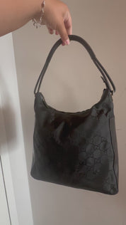Vintage Gucci Monogram Shoulder Bag