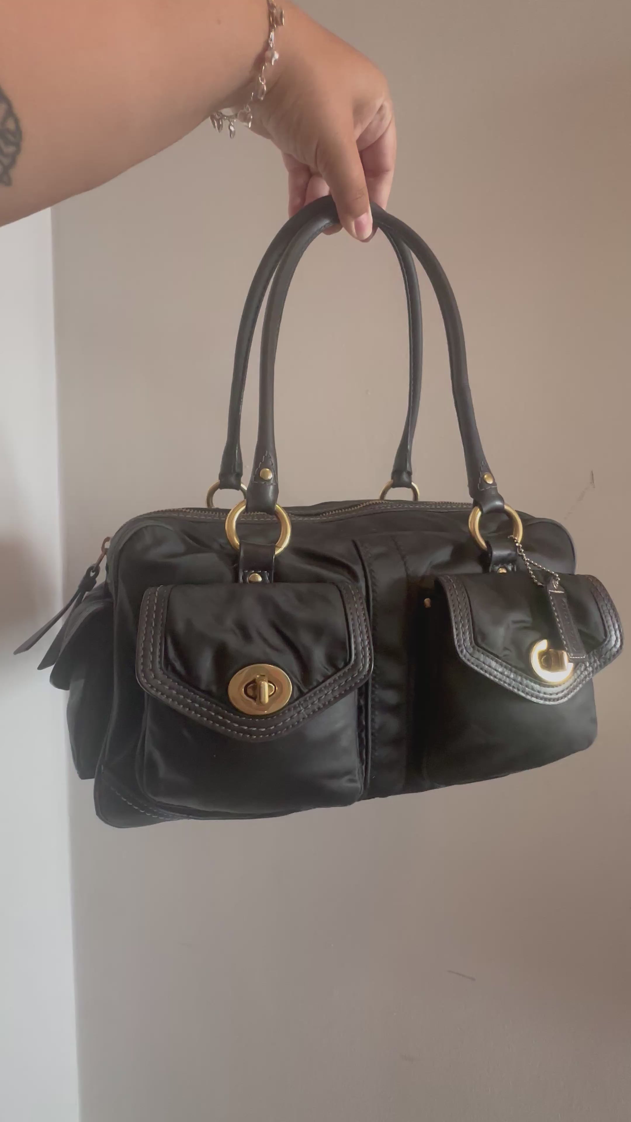 Rare Vintage Coach Black Legacy Bag
