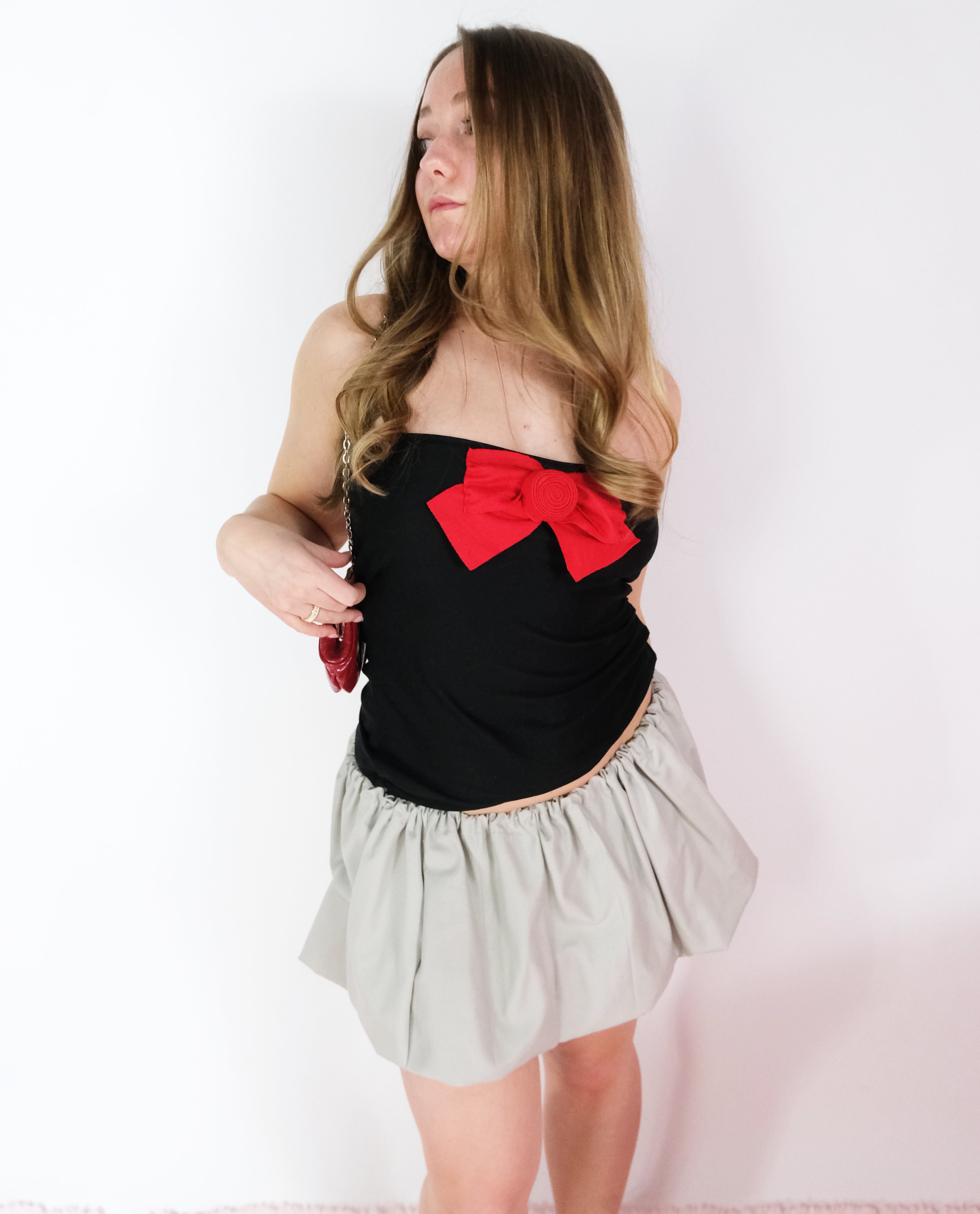 Midnight Valentine Strapless Tank (M)
