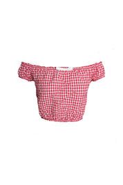 Cherry Gingham Mini Top (XS/S)