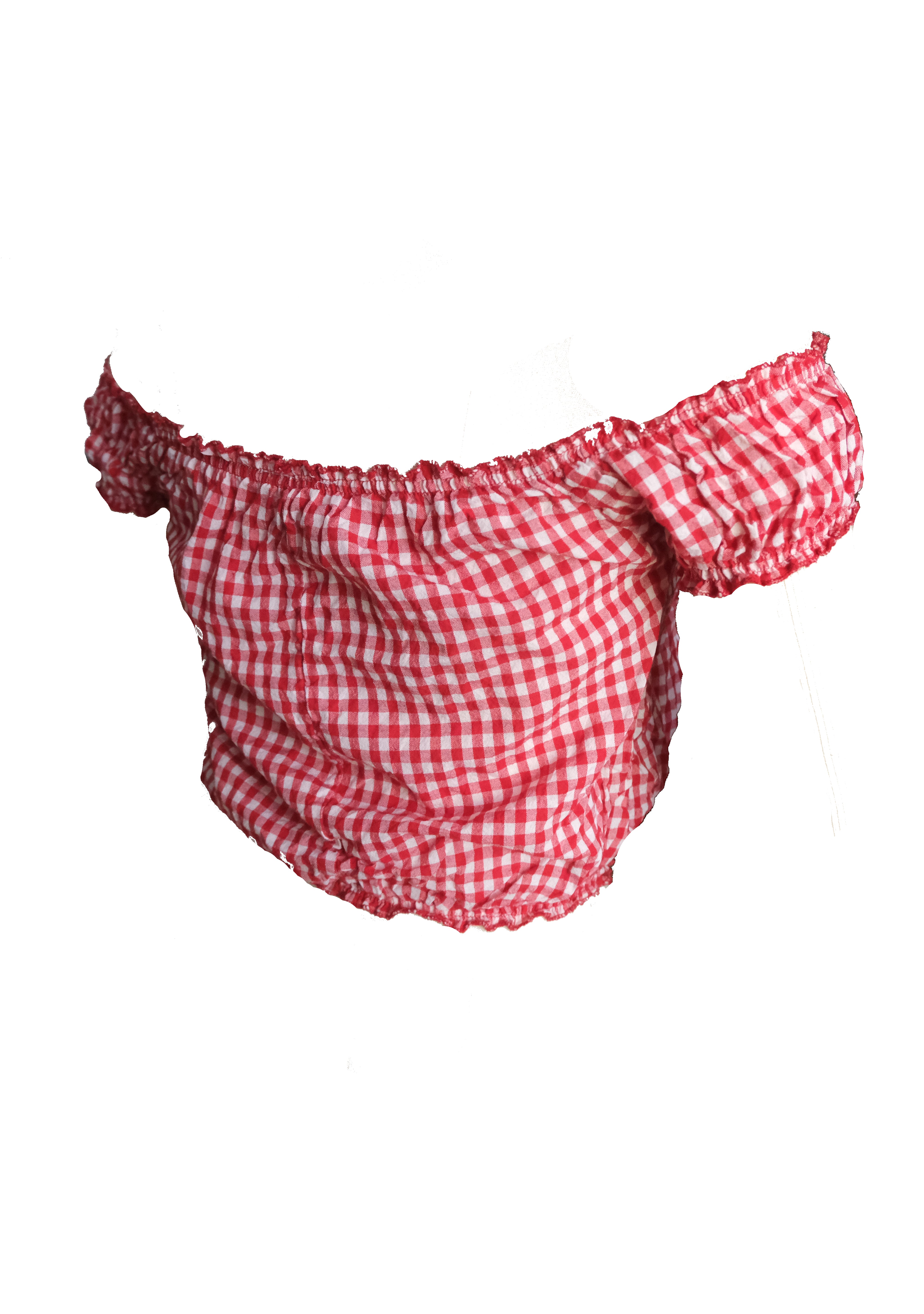 Cherry Gingham Mini Top (XS/S)