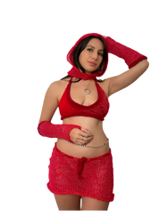 Red Bikini Top & Hood (XS-XL) (Copy)