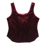 90s Red Velvet Tank (M)