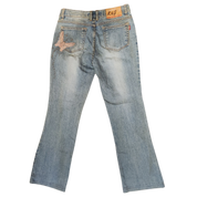 Embroidered Butterfly Jeans (M)