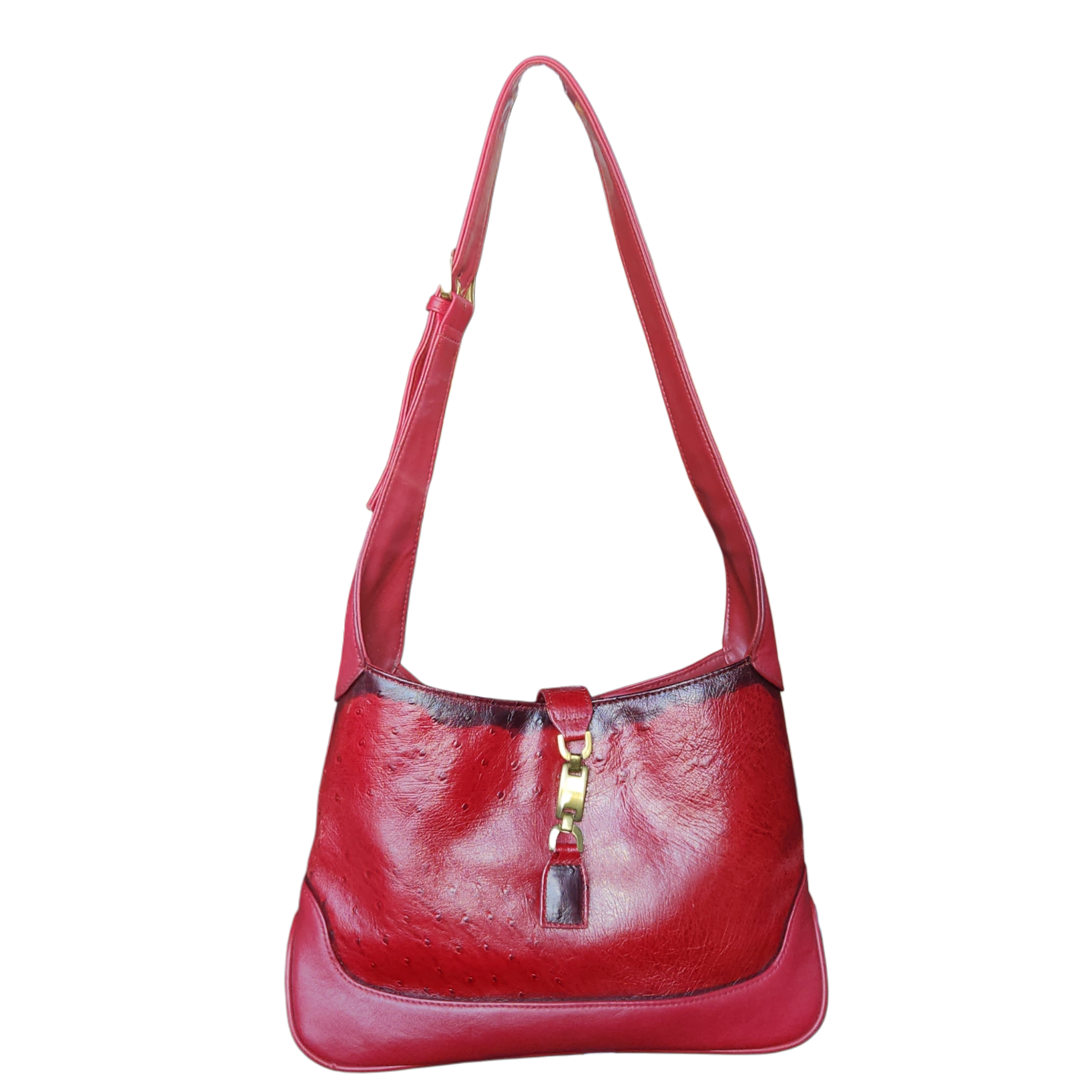Ruby Red Snake Print Mini-Tote Bag