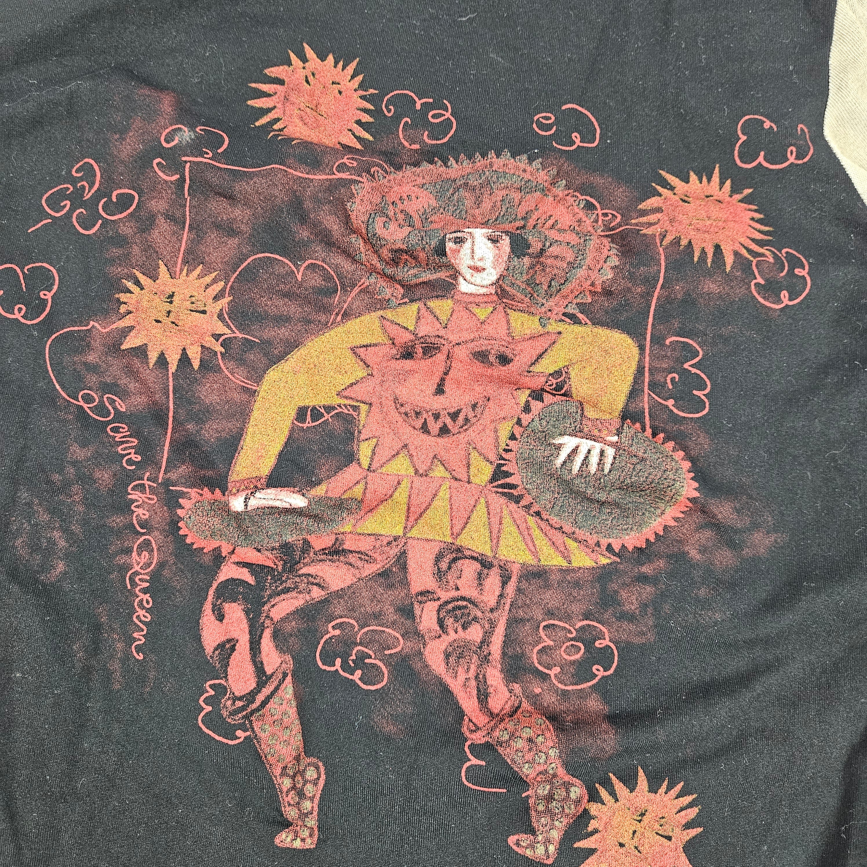 Vintage Save the Queen Mesh Top Y2K Graphic (l)