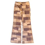Animal Print Patchwork Style Pants (M)