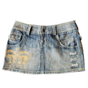 Y2K Royal Punk Mini Skirt (M)
