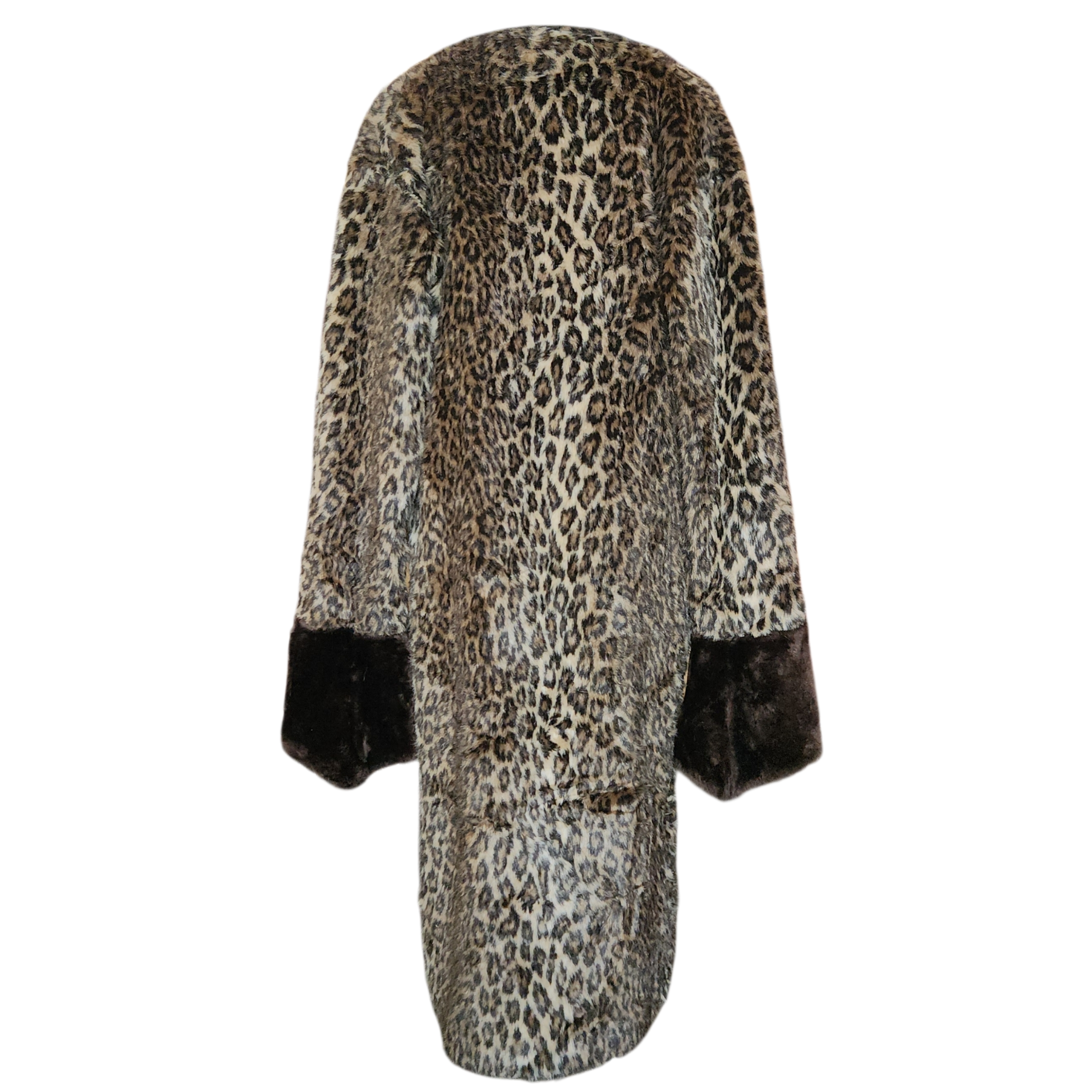 Chocolate Cheetah Trench (L/XL)