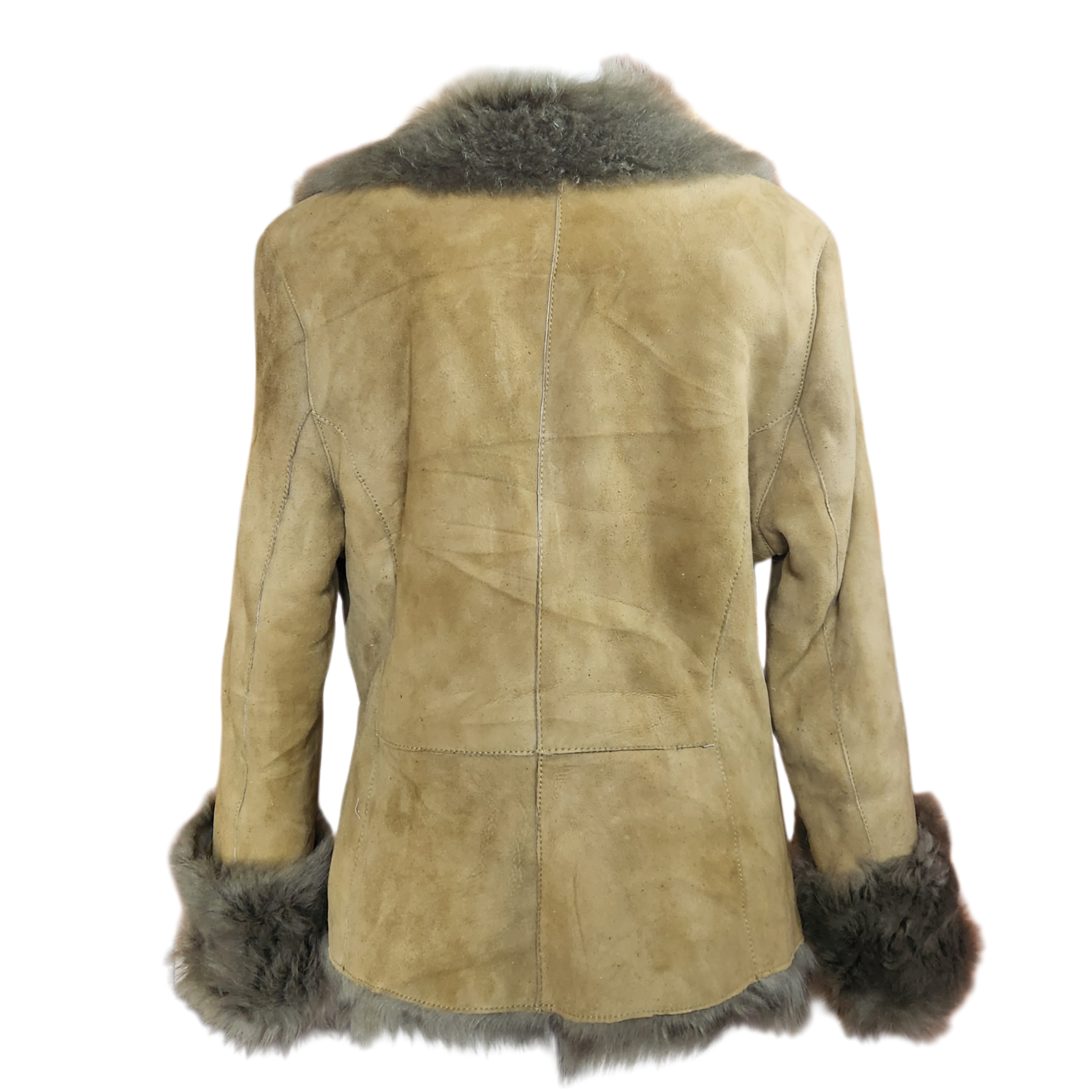 Sage Fur-lined Coat (L/XL)