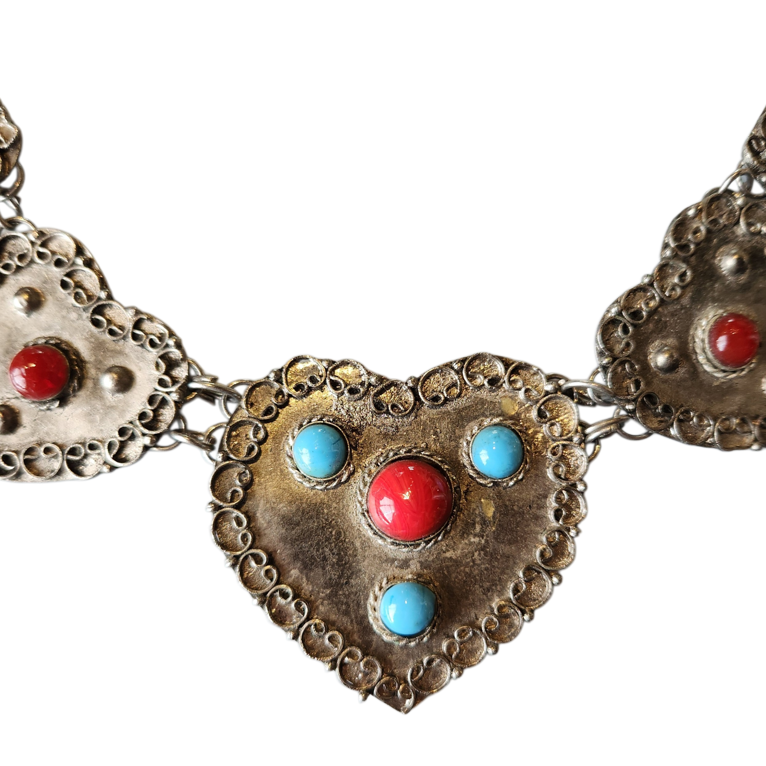 Silver Western Statenent Necklace