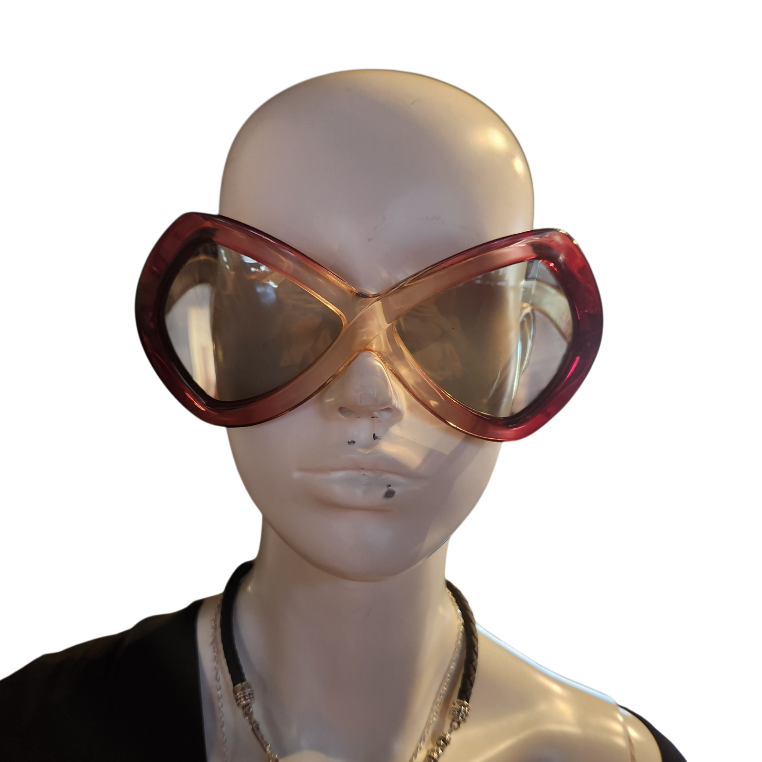 Nina Ricci 1970s oversized butterfly sunglasses