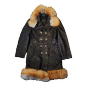 Piccole Donne Italian Leather fur coat (S/M)